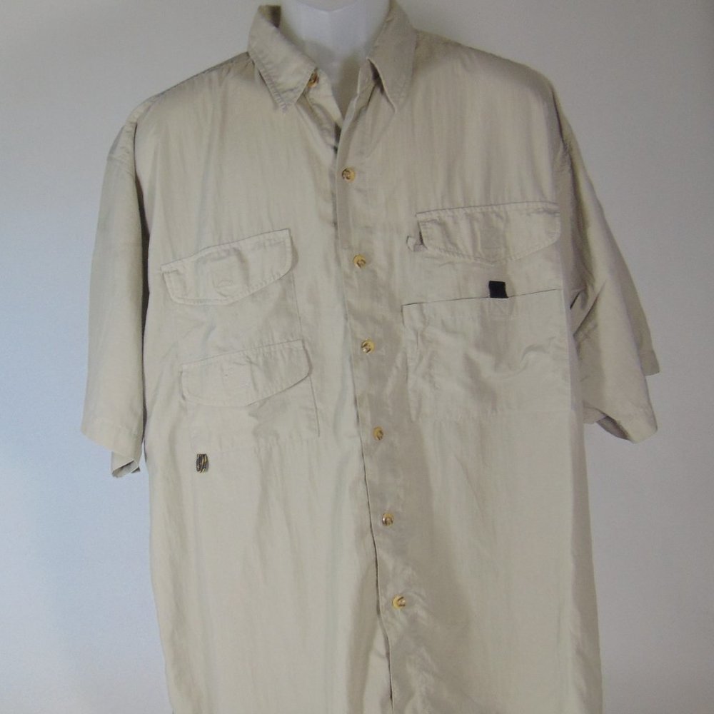 POLYESTER BUTTON-DOWN SHIRT